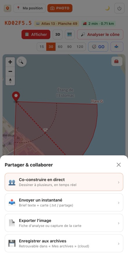 Feuille Partager & collaborer